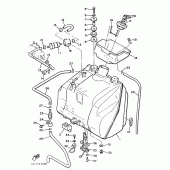 Схема узла: Топливный бак Yamaha VMX12 V-MAX