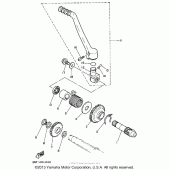 Схема узла: Привод стартера Yamaha WR250 WR250Z