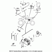 Схема вузла: Електроустаткування 1 Yamaha TTR230 TT-R230