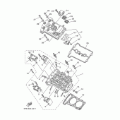 Схема вузла: Головка циліндра Yamaha TDM900