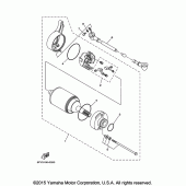 Схема вузла: Електричний стартер Yamaha TW200