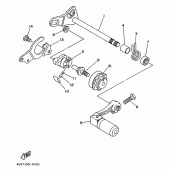 Схема вузла: Вал перемикання Yamaha YZ125
