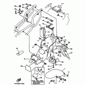 Схема узла: Крыло Yamaha TRX850