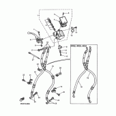 Схема узла: Передний тормозной цилиндр Yamaha XJR1200