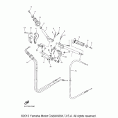Схема вузла: Кермо та Тросики Yamaha YZF-R1 R1S Limited Edition