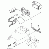 Схема узла: Задний фонарь (Стоп-сигнал) Yamaha XTZ750 Super Tenere