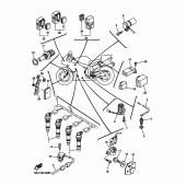 Схема вузла: Електроустаткування 1 Yamaha YZF-R6/ YZF600 R6S