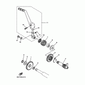 Схема узла: Привод стартера Yamaha YZ125