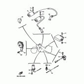 Схема вузла: Електроустаткування 1 Yamaha XVS1100 Drag Star Classic