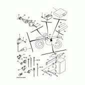 Схема вузла: Електроустаткування 1 Yamaha TT250R TT-R