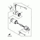 Схема вузла: Електричний стартер Yamaha TT250R TT-R