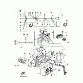 Схема вузла: Електроустаткування 1 Yamaha TT600