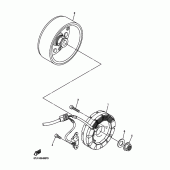 Схема вузла: Генератор Yamaha WR250 WR250F