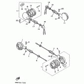 Схема узла: Поворотники Yamaha XV535 Virago