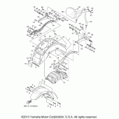 Схема узла: Крыло Yamaha XV1900 Stratoliner S