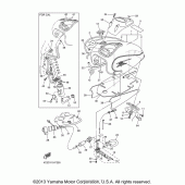 Схема узла: Топливный бак Yamaha XVS650 V-Star Silverado