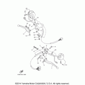 Схема вузла: Пульт управління рульовий та Важіль Yamaha XVS650 V-Star Custom