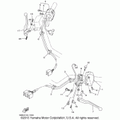 Схема узла: Пульт управления рулевой и Рычаг Yamaha XV1600 Midnight Star