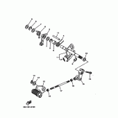 Схема вузла: Вал перемикання Yamaha XVS1100 Drag Star