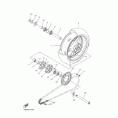 Схема вузла: Заднє колесо Yamaha YZF-R1 R1 RaceBase