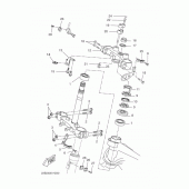 Схема узла: Рулевой механизм Yamaha WR125 WR125X