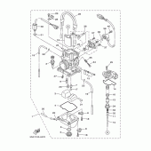 Схема вузла: Карбюратор Yamaha YZ250 YZ250