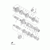 Схема узла: Трансмиссия Yamaha XJR1300