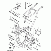 Схема узла: Рама Yamaha YZ250 YZ250