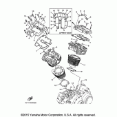 Схема вузла: Циліндр Yamaha XV1900 Raider