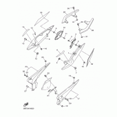 Схема узла: Боковая крышка Yamaha XJ6 XJ6-N (Naked, ABS)