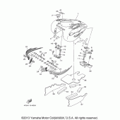 Схема узла: Топливный бак Yamaha XV1900 Roadliner Midnight
