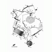 Схема узла: Радиатор и Патрубок системы охлаждения Yamaha XP530 T-MAX