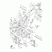 Схема вузла: Рама Yamaha WR250 WR250X