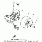 Схема узла: Генератор Yamaha WR250 WR250Z