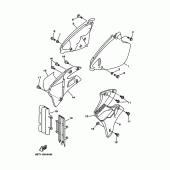 Схема узла: Боковая крышка Yamaha YZ125