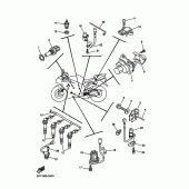 Схема вузла: Електроустаткування 1 Yamaha YZF-R1 R1