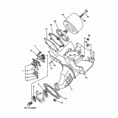 Схема узла: Впускная система Yamaha YZ125