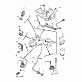 Схема вузла: Електроустаткування 1 Yamaha XVS1300 V-Star Classic