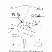 Схема вузла: Аудіообладнання Yamaha XVS1300 V-Star Deluxe