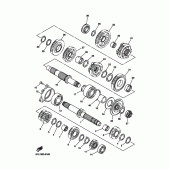 Схема вузла: Трансмісія Yamaha YZF-R7 R7