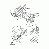Схема вузла: Бічна кришка Yamaha XT225 XT225