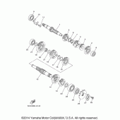 Схема узла: Трансмиссия Yamaha TTR125 TT-R125