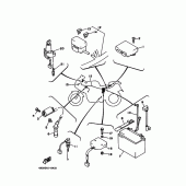 Схема вузла: Електроустаткування 1 Yamaha TRX850