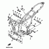 Схема вузла: Рама Yamaha WR200R