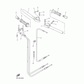 Схема вузла: Guidon та cable Yamaha YZF-R6/ YZF600 R6
