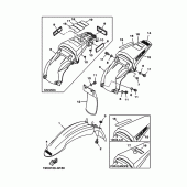Схема вузла: Крило Yamaha TTR125 TT-R125