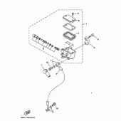 Схема вузла: Передній гальмівний циліндр Yamaha XVS650 Drag Star Classic