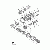 Схема узла: Промежуточная передача Yamaha XVZ1300 Royal Star Tour Classic