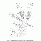 Схема вузла: Розподільний вал та Ланцюг ГРМ Yamaha XV1900 Stratoliner S