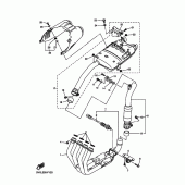Схема узла: Выхлопная система Yamaha FZ6 FZ6 FAZER S2